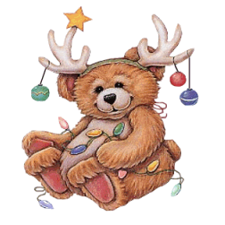 Orsetto renna natale